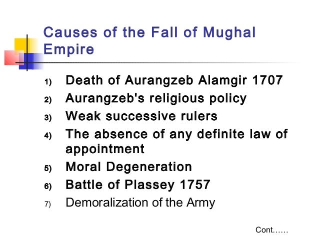 decline of mughal empire upsc notes decline of mughal empire pdf